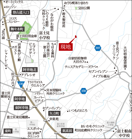 サンライズ大岩の地図